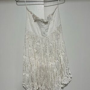 Raviya White Crochet Dress